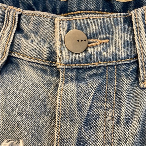 tgla Blue Flare Wide Leg Jeans with Vintage Distressing - Picture 3 of 9